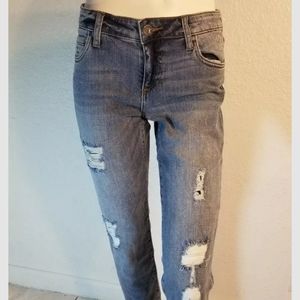 Women's jeans Blue ripped regular size 00 & 4
